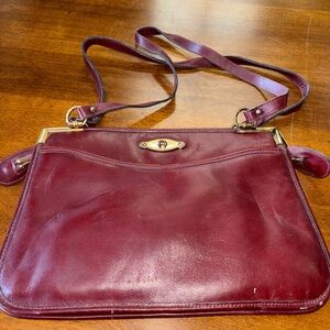 Etienne Aigner Deep Red Crossbody Bag